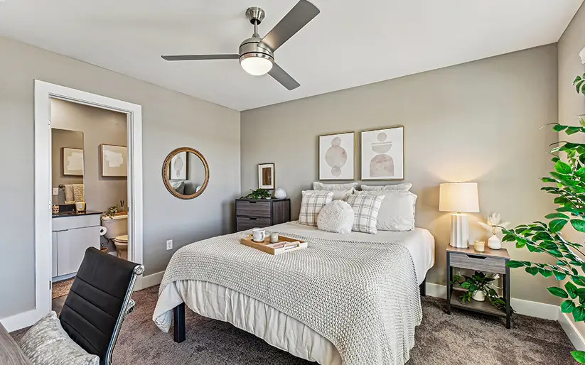 furnished bedroom